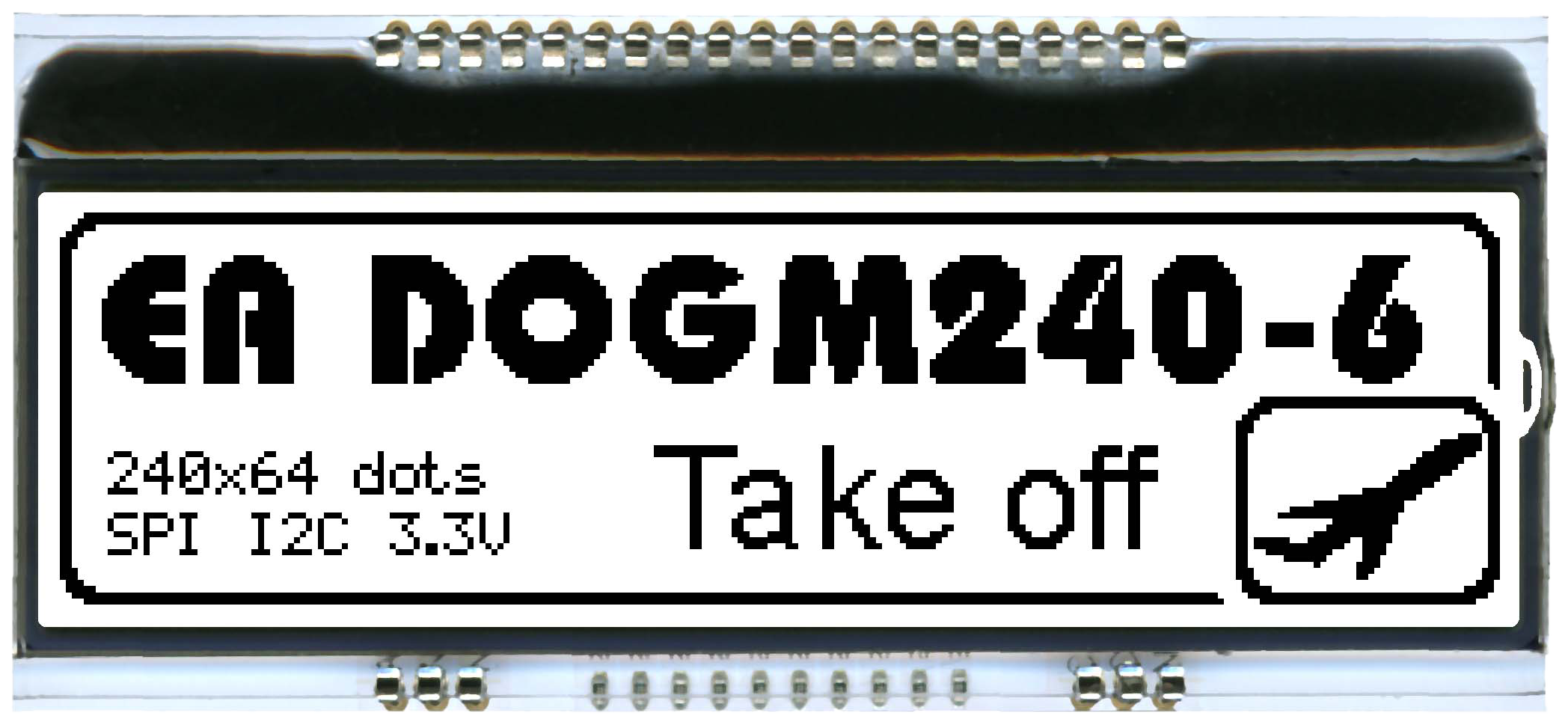 2402x64 DOG Graphic Display EA DOGM240W-6